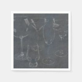 Guardanapo De Papel Barware de vidro