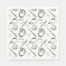 Baseball/ Colagem de Softball Napkins