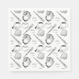 Guardanapo De Papel Baseball/ Colagem de Softball Napkins