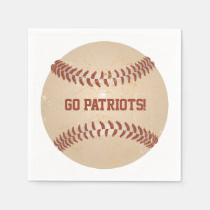 Guardanapo De Papel Baseball com Distância de Mensagem Personalizada