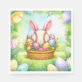 Guardanapo De Papel Baseball Easter  themed 