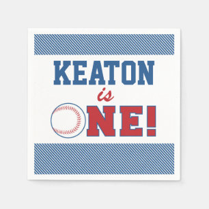 Guardanapo De Papel Baseball First Birthday Custom Napkins