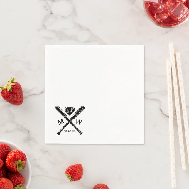 Guardanapo De Papel Baseball Love (Insitu)