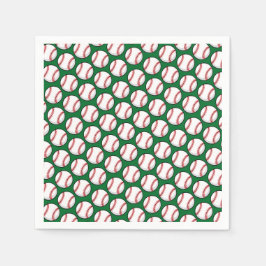 Guardanapo De Papel Baseball Name Round Sports Kids Decor Fun