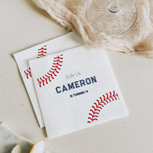 Guardanapo De Papel Baseball Themed Birthday