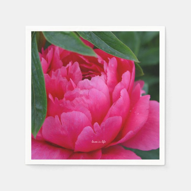 Guardanapo De Papel Bashful Pink Peony (Frente)