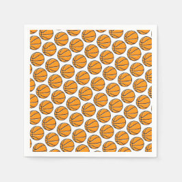 Guardanapo De Papel Basketball Kids Sports Party Team Coach Napkins