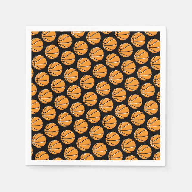 Guardanapo De Papel Basketball Party Sports Team Fan Club  (Frente)