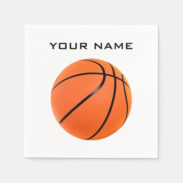 Guardanapo De Papel Basquete Seu Nome (Frente)