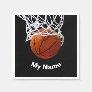 Guardanapo De Papel Basquetebol Seu Nome Personalizado
