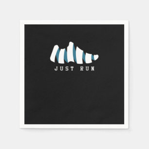 Guardanapo De Papel Basta correr Calçados correndo através da maratona