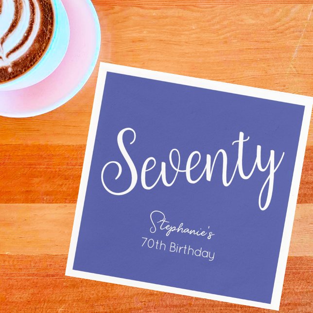 Guardanapo De Papel Bastante moderno 70 de Lavanda de Script (Criador carregado)