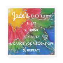 Bat Bar Mitzvah Elegante Colors Napkins