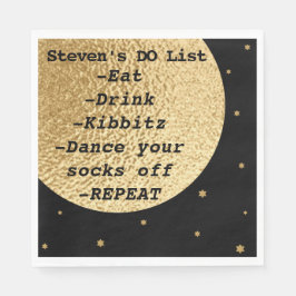 Guardanapo De Papel Bat Bar Mitzvah Espaço Fora deste Mundo