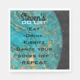 Guardanapo De Papel Bat Bar Mitzvah Space Out Napkins