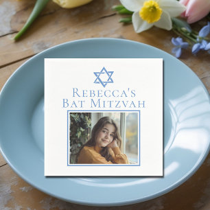 Guardanapo De Papel Bat Mitzvah Foto Blue Star do Partido David