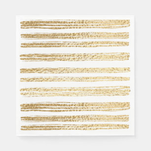 Guardanapo De Papel Bat Mitzvah ou o Bar Mitzvah Dourado Striped