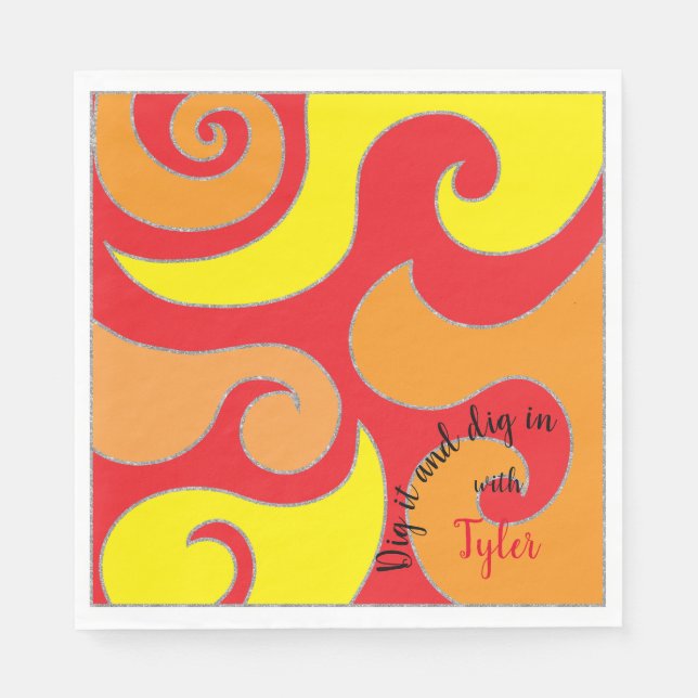 Guardanapo De Papel Bat ou Bar Mitzvah Napkin Suavizado (Frente)