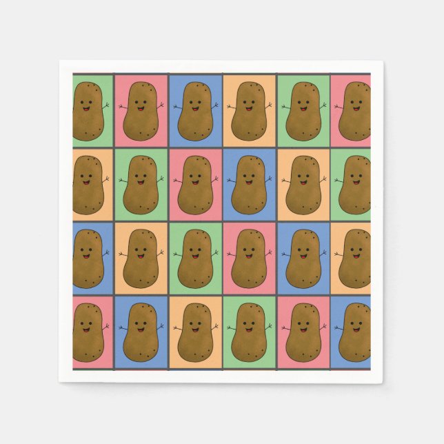 Guardanapo De Papel Batata em estilo Pop Art (Frente)