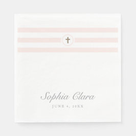 Guardanapo De Papel Batismo de folhas falsas de tiras clássicas