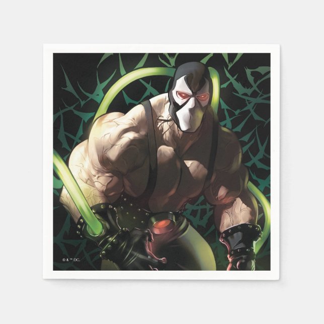 Guardanapo De Papel Batman Bane Bat Swarm Illustration (Frente)