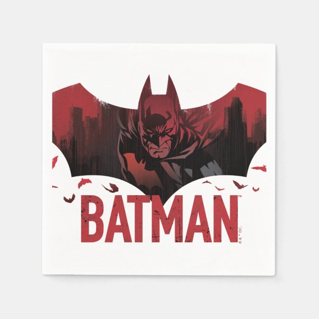 Guardanapo De Papel Batman Crimson Gotham Ícone (Frente)