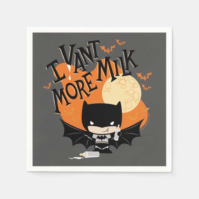 Guardanapo De Papel Batman | I Vant More milk (Frente)