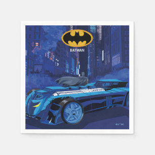 Guardanapo De Papel Batman Patrulha Noturna na Cidade de Gotham