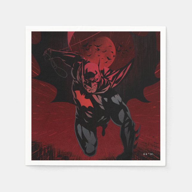 Guardanapo De Papel Batman Salto Carmesim (Frente)