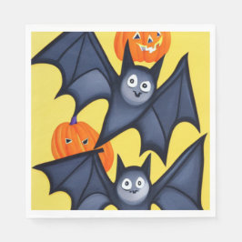 Guardanapo De Papel Bats e Pumpkins