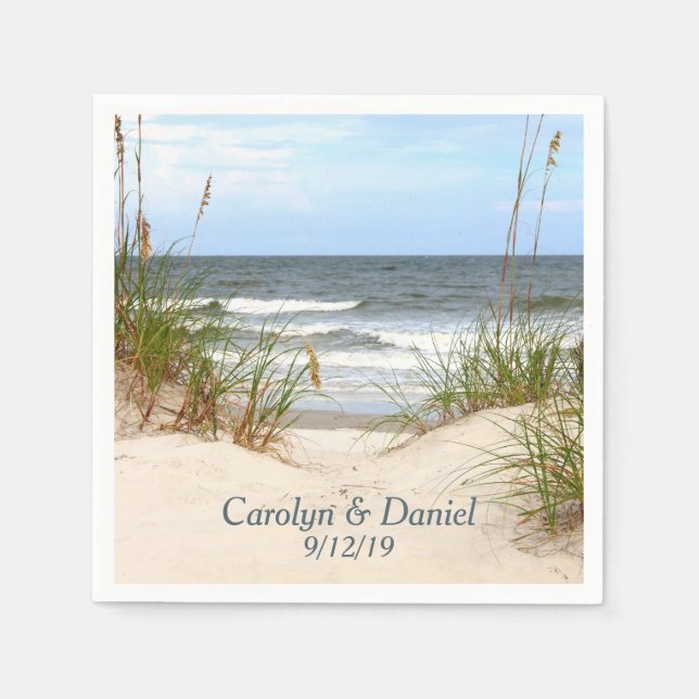 Guardanapo De Papel Beach Custom Napkins (Frente)