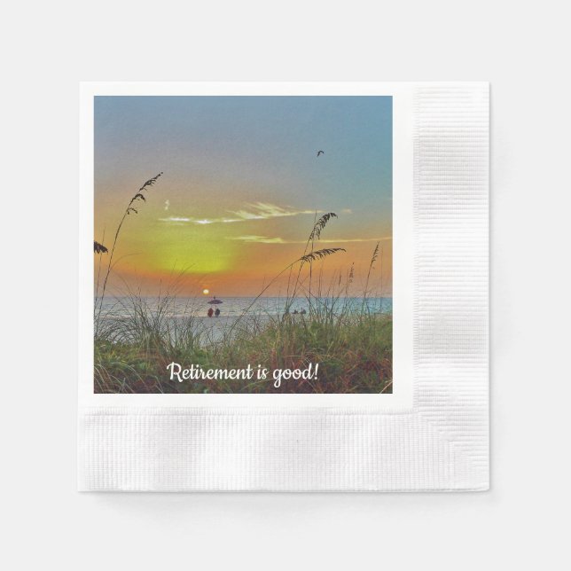 Guardanapo De Papel Beach Summer Sunset Napkins (Frente)