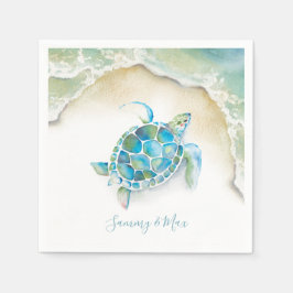 Guardanapo De Papel Beach Wedkins Ocean Turtle