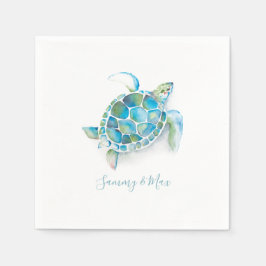 Guardanapo De Papel Beach Wedkins Sea Turtle