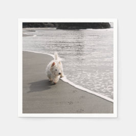 Guardanapo De Papel Beachcombing Westie Dog Foto Napkins