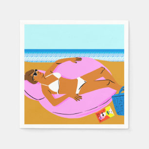 Guardanapo De Papel Beachy Keen - Rosa