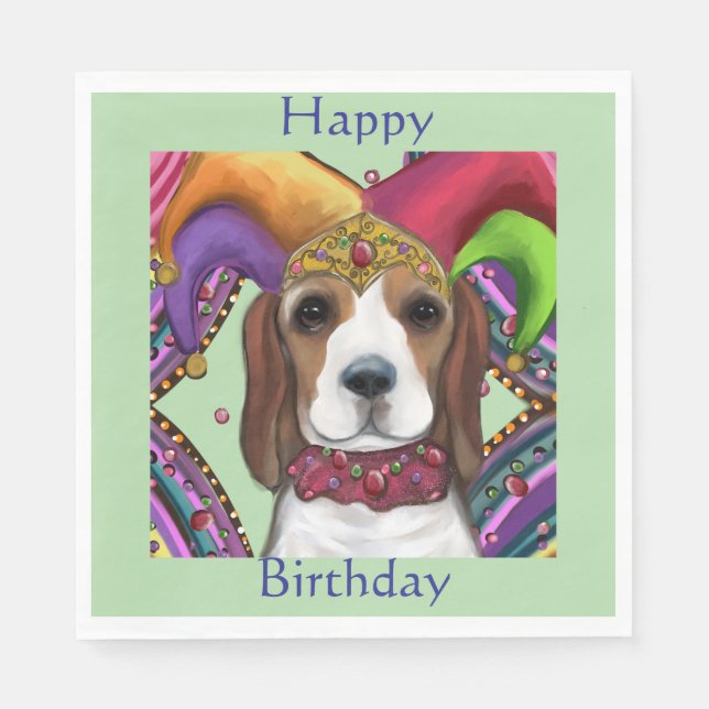 GUARDANAPO DE PAPEL BEAGLE  (Frente)