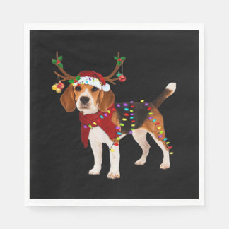 Guardanapo De Papel beagle dog christmas Classic T-Shirt