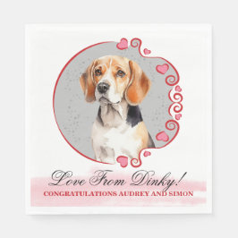 Guardanapo De Papel Beagle Dog Pet Wedding Napkins com Cães Foto
