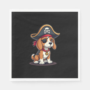 Guardanapo De Papel Beagle Pirate Costume Jolly Roger Flag Skull Cross