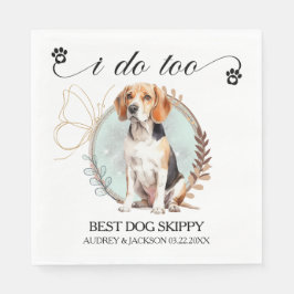 Guardanapo De Papel Beagle Wedding Napkins Com Foto De Cães
