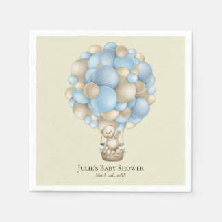 Guardanapo De Papel Bear Bear Princesa Rosa | Chá de fraldas Napkins