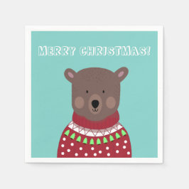 Guardanapo De Papel Bear Natal