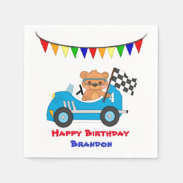 Guardanapo De Papel Bear Race Birthday Boy