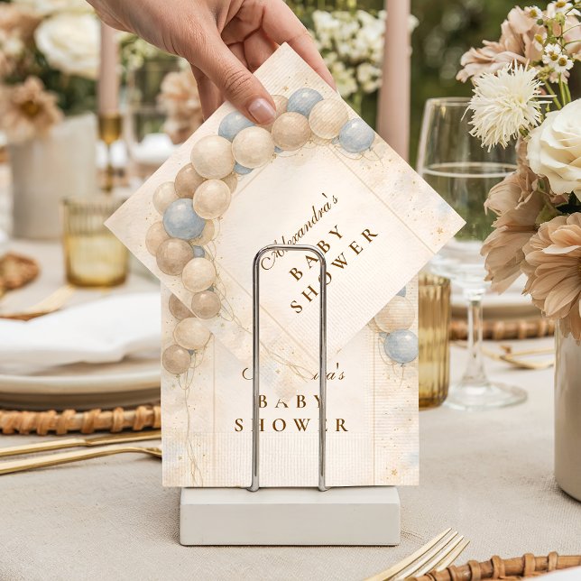 Guardanapo De Papel Bearly Wait Balloon Baby Shower (Criador carregado)