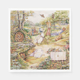 Guardanapo De Papel Beatrix Potter Cute Peter e Amigos