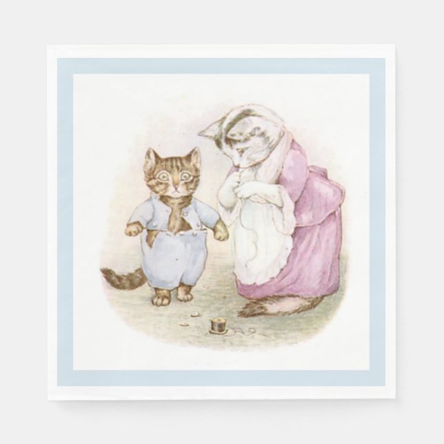 Guardanapo De Papel Beatrix Potter, Tom Kitten, Personalizado (Frente)