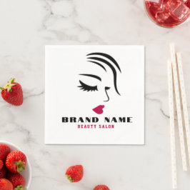 Guardanapo De Papel Beautiful Women hairdressing beauty salon brand