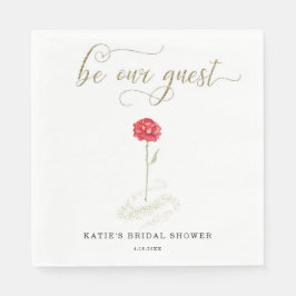 Guardanapo De Papel Beauty and the Beast Seja Nosso Convidado