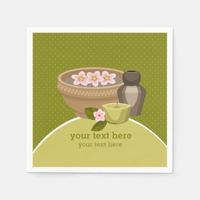 Guardanapo De Papel Beauty Spa Salon (Frente)